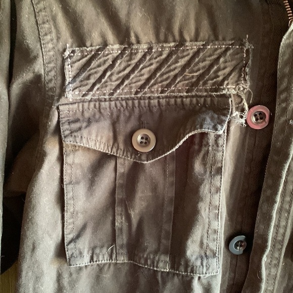 🌟🌟🌟 Truth Soul Armor black 100% cotton jacket with front pockets size large - Picture 3 of 8